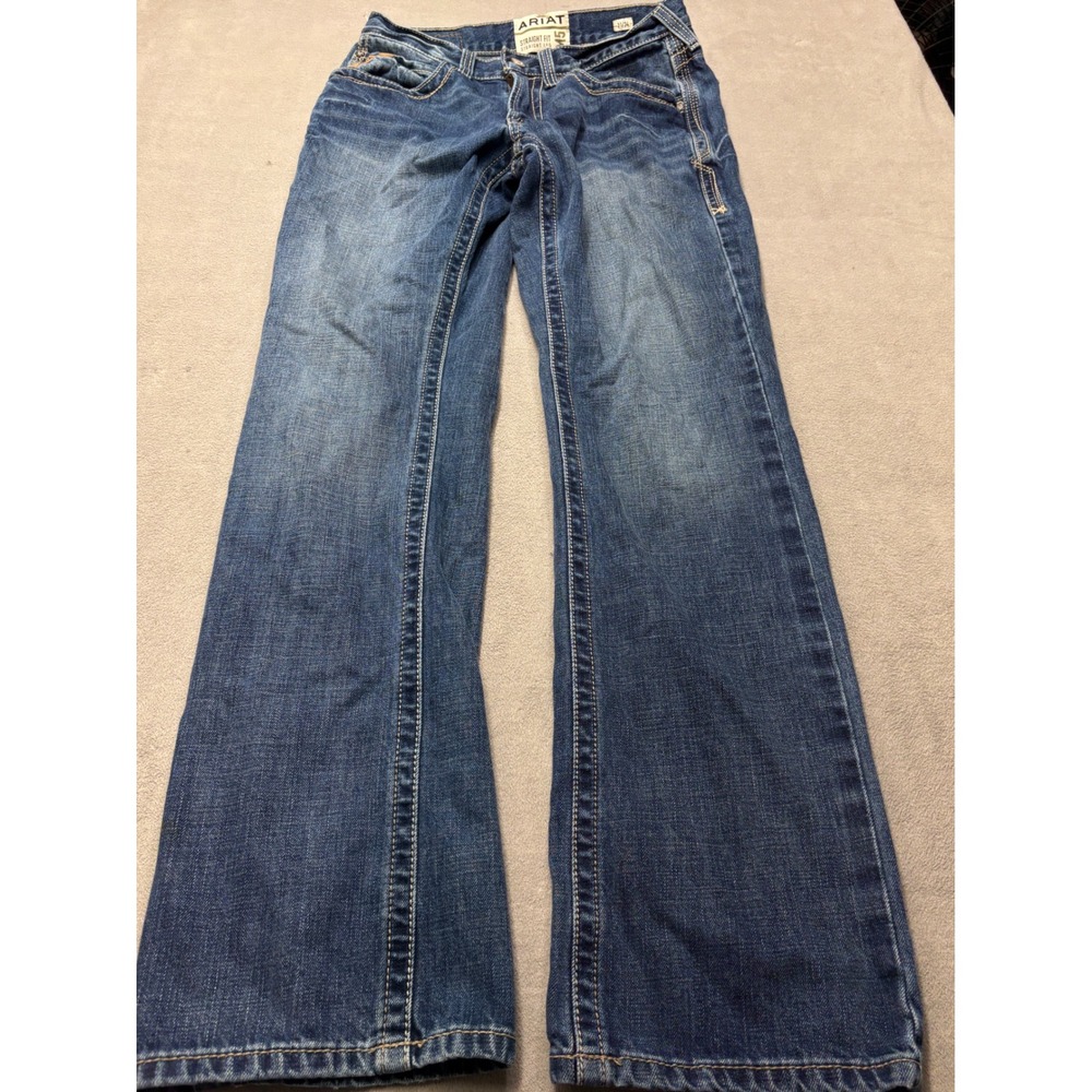 Ariat M5 Straight Fit Straight Leg Jeans Mens 31x34 Blue Medium Wash Denim